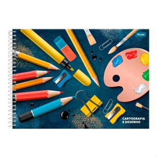 Caderno De Desenho Cartográfico Escolar 96 Fls