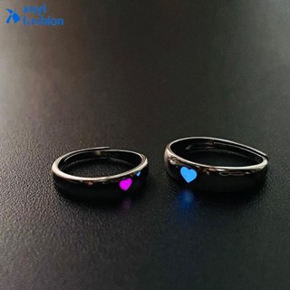 Anel De Prata Personalizado Brilho Coração Anéis Simples Para Acessórios De Jóias De Casal Feminino Amigo