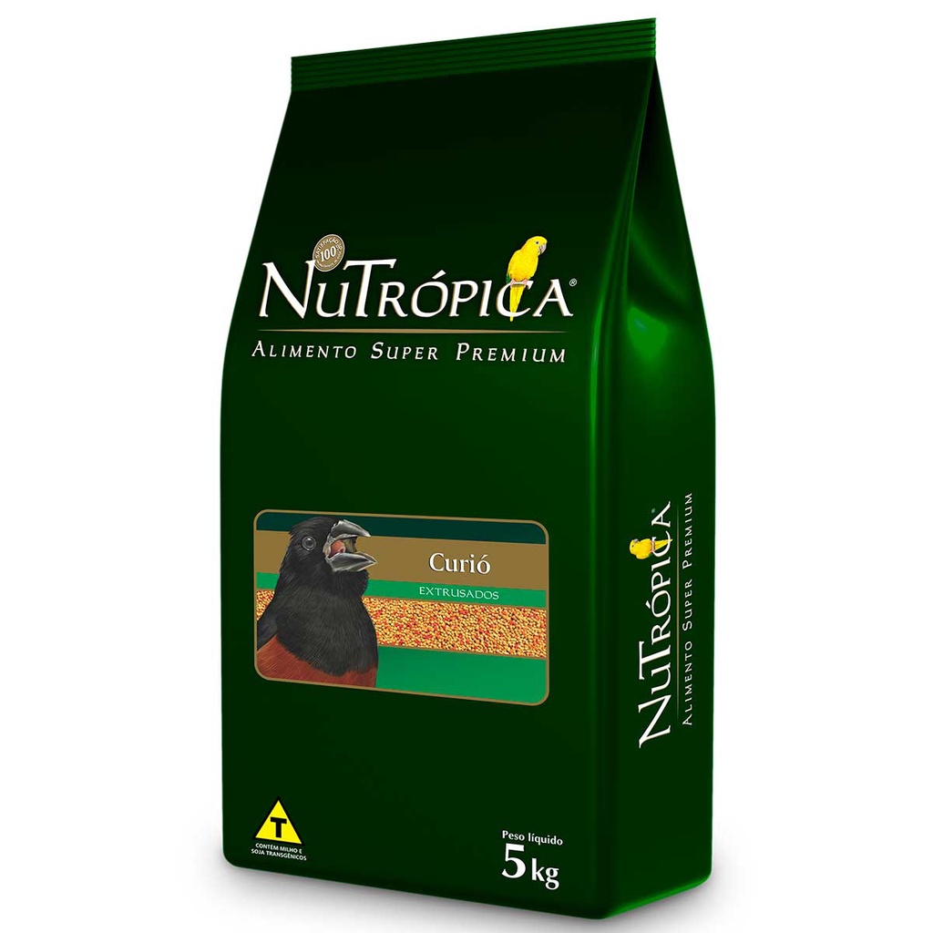 Ração Nutrópica Curió Bicudo Azulão Coleiro 5kg Extrusada Super Premium Criador Pássaros Brasileiros