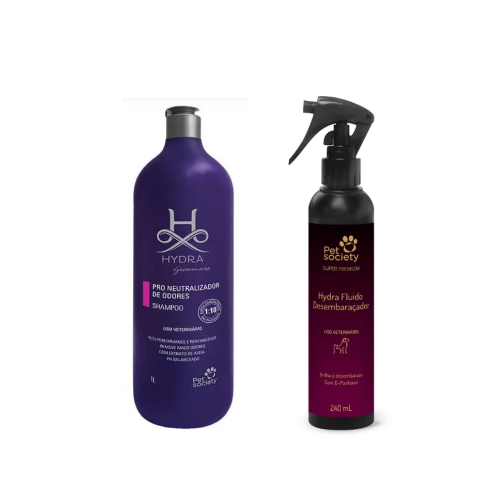 1 Neutralizador Odores 1L e 1 Fluido Desembaraçador 240ml
