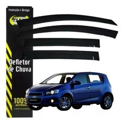 Defletor Calha de Chuva Sonic Hatch 2011 a 2015 4 Portas Ecoflex