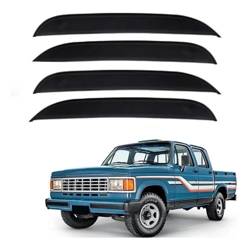 Calha De Chuva Defletor Gm D20 D10 C10 1985 A 1997 4 Portas Fume Tiger GM4464