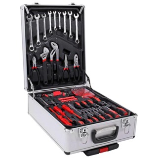 Kit Ferramentas Manuais com Maleta de Alumínio 186 Peças