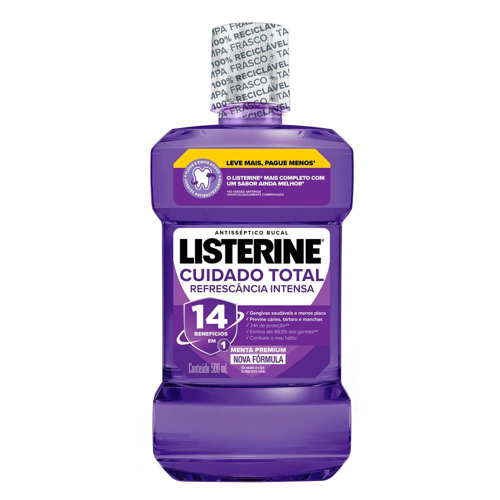 Enxaguante Bucal Listerine Cuidado Total 500ml em Oferta na Shopee