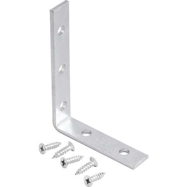Cantoneira para Cortina 05x07cm Zincado Cce0057 com 4 peças Vonder