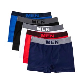 Kit 5 Cueca Boxer Microfibra Box Masculina