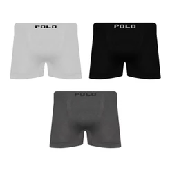 Kit 3 Cuecas Polo Star Boxer Box Masculina Sortida