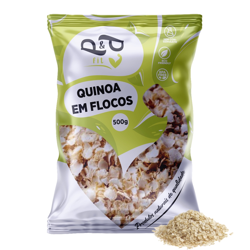 Quinoa em Flocos - 500g - P&P em Oferta na Shopee