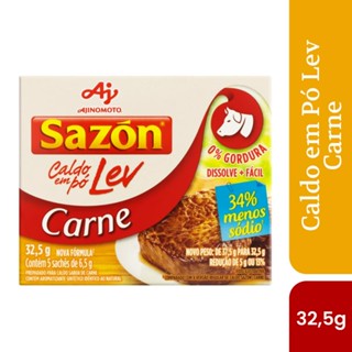 Caldo em pó sazón® lev sabor carne 32,5g