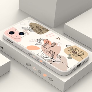 Padrão De Flor Abstrata Capa Macia De Silicone Para iPhone 15 14 11 13 12 Pro MAX Plus X XR XS 7 8 SE 2020