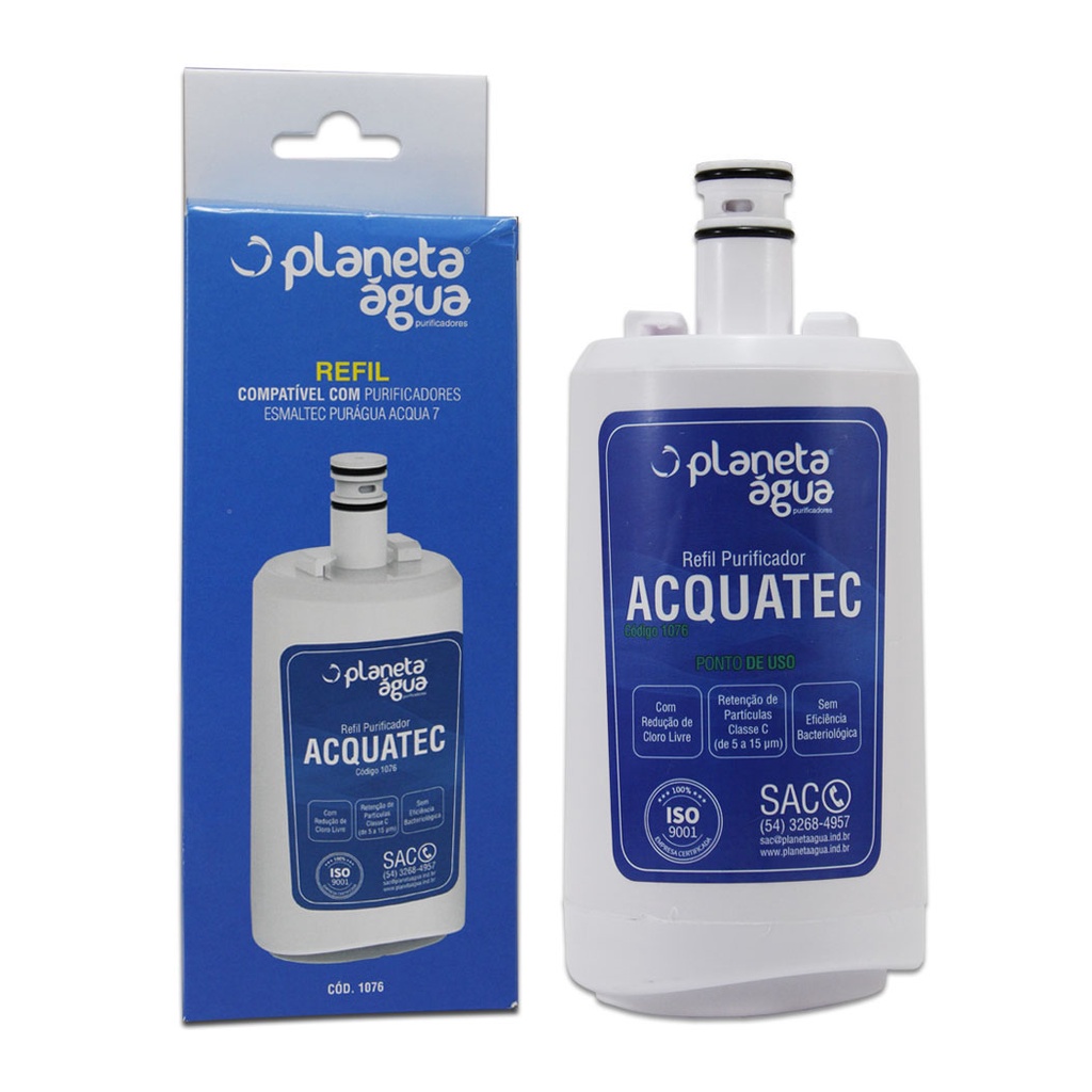 Filtro Refil P/ Purificador Esmaltec Acqua7 - Planeta Água