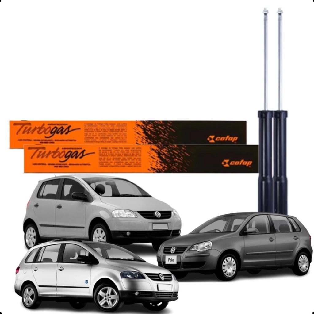 Par Amortecedor Traseiro Volkswagen Polo Fox Space Foxs em Oferta na Shopee