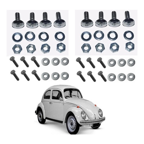 Jogo Parafusos Fixacao Parachoque Fusca 1300 1500 1600