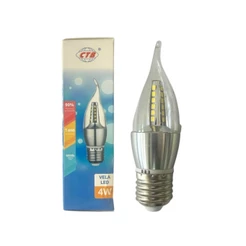 Lâmpada Led Vela 4w Bivolt 4d Base E27 Branco Frio 6000k