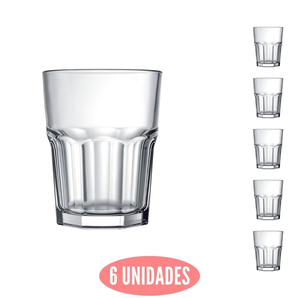 Conjunto 6 Mini Copos Dose Bristol 60ml Shot Cachaça Nadir