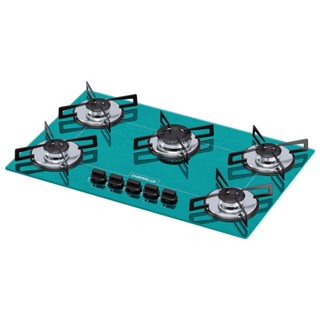 Fogão Cooktop Chamalux 5 Bocas Ultra Chama Verde Águ 110/220
