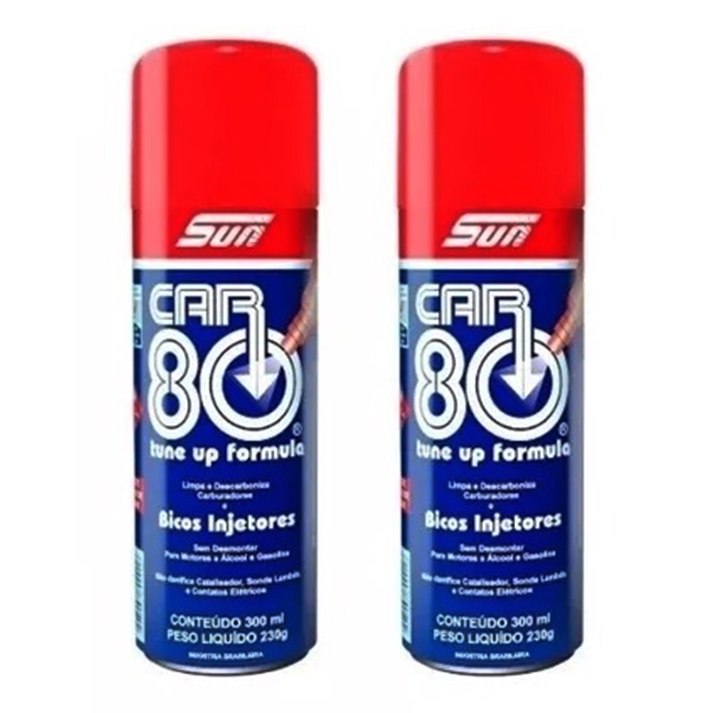 Kit 2 descarbonizante Car80 Limpa Bico Carburador