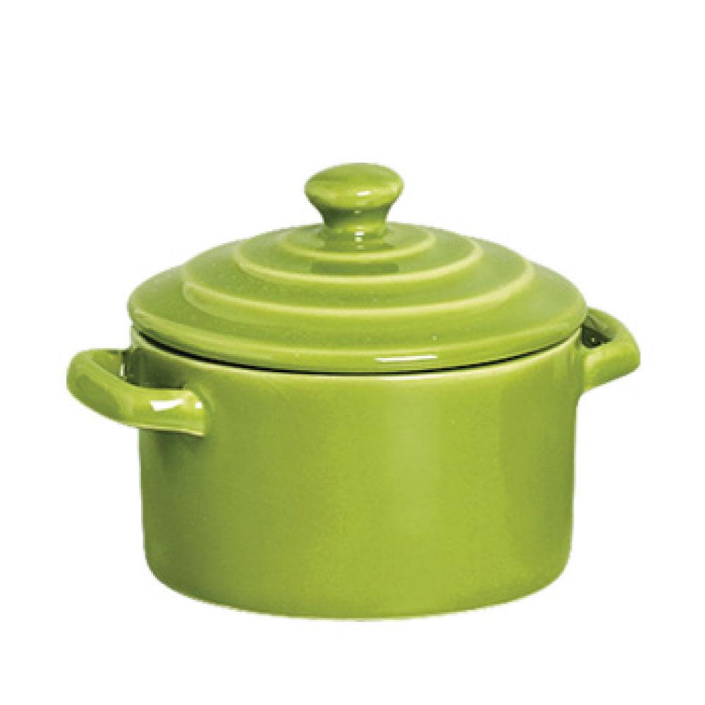 Mini Caçarola em Cerâmica Folha Verde - 250ml