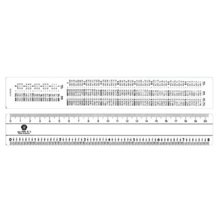 Régua ferragista PVC 20cm FER8L Trident