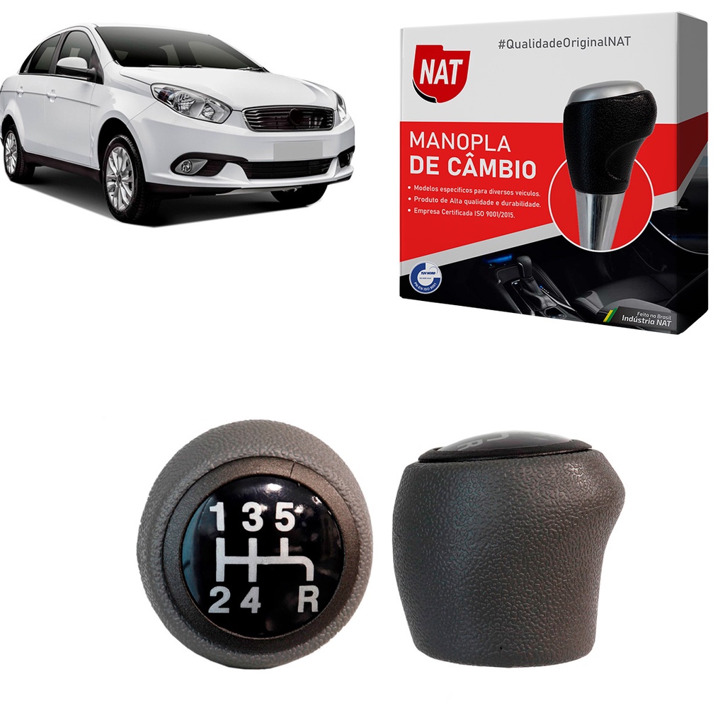 Manopla de Câmbio Fiat Grand Siena Ano 2012 Até 2021 em Oferta na Shopee