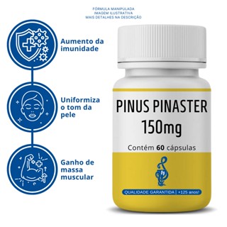 Pinus Pinaster 150mg 60 cps - ( Antioxidante natural, Imunidade, Combate do envelhecimento, Ganho de massa muscular )