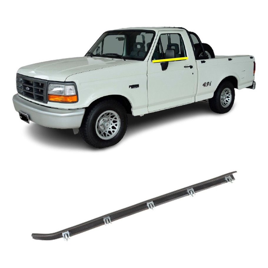 Borracha Pestana Interna Ford F1000 1993 Em Diante Esquerdo