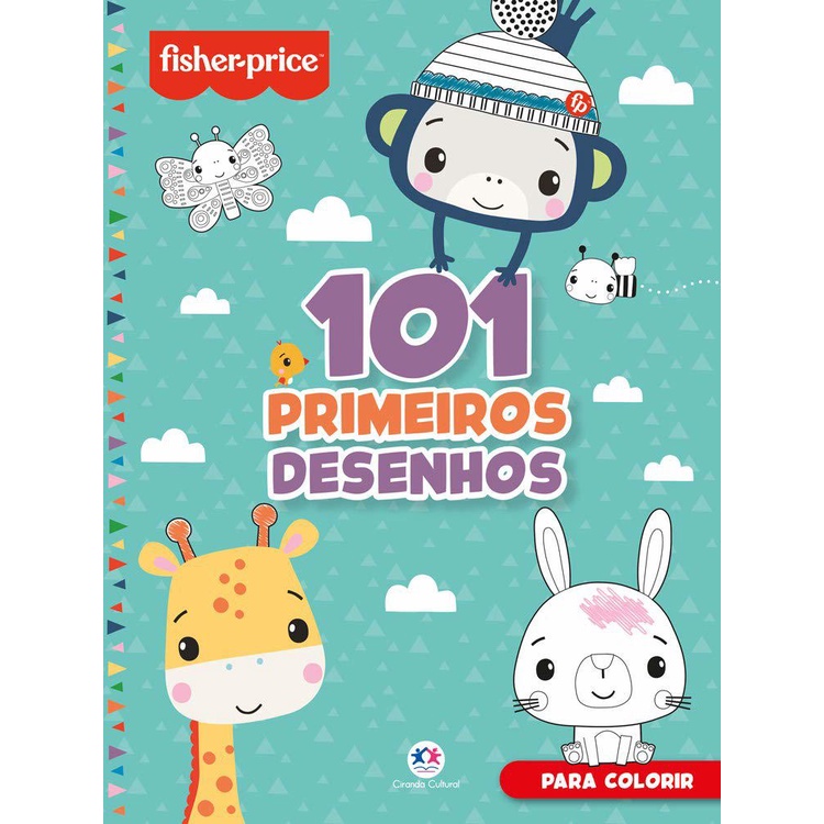 Livro 101 primeiros desenhos - Fisher-price