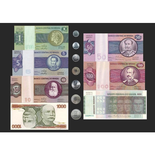 Expositor Porta Cedulas E Moedas Do Cruzeiro 1970 A 1980