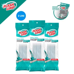 Refil Mop Limpeza Geral Plus Flash Limp + Esponja Poliester Para Limpeza Domestica