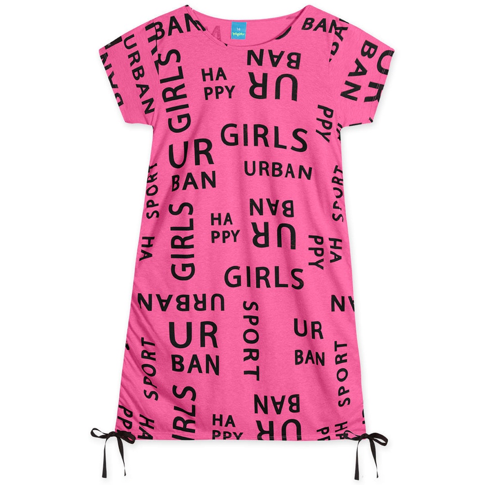 Vestido Juvenil Menina Manga Curta Hapier - Baby & Kids Fashion