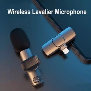 Microfone Lapela Sem Fio 2 Em 1 Para Iphone Android Tipo C Profissional Até 20m