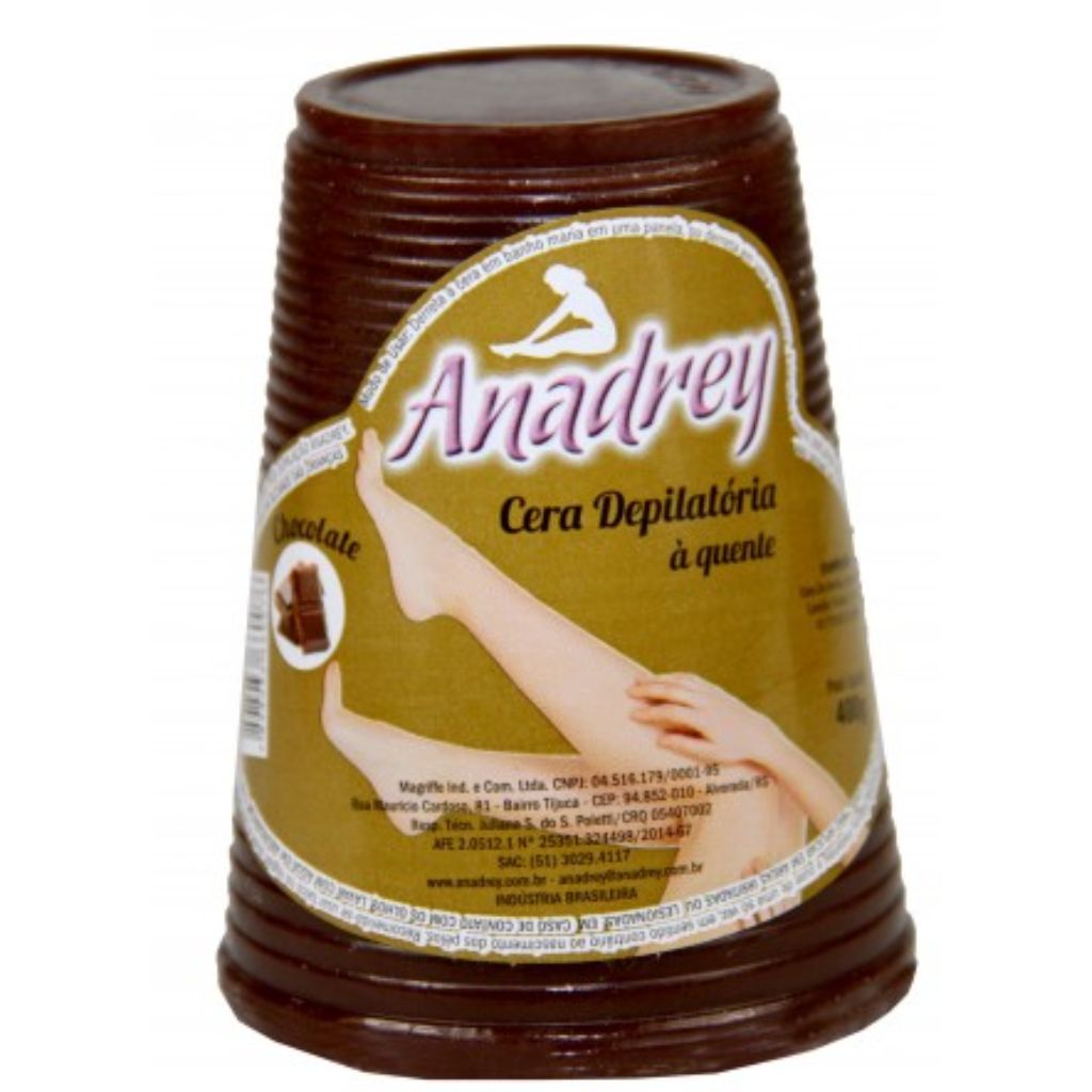Cera Quente Chocolate Preto 400g Anadrey