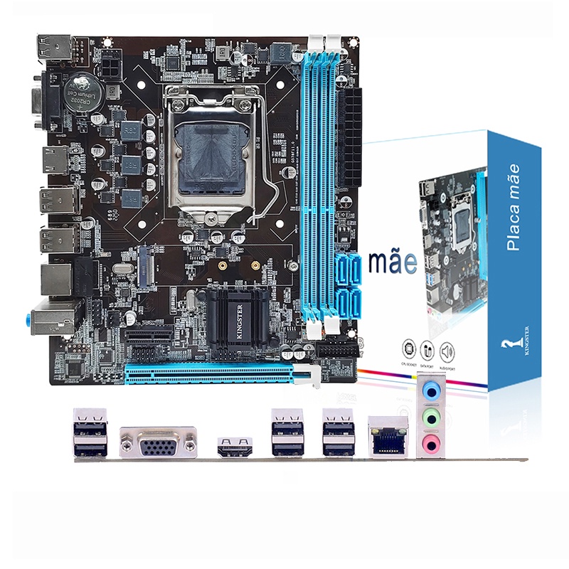 Placa-mãe ASUS H61/LGA/1155/DDR3 para desktop/CPU I3/I5/I7/H61 Placa-mãe compatível com as gerações LGA 1155