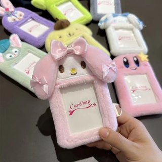 Sanrio Mymelody Series Kawaii Cartoon Plush Clear Card Holder Porta-Cartões Público Banco Pingente em Oferta na Shopee