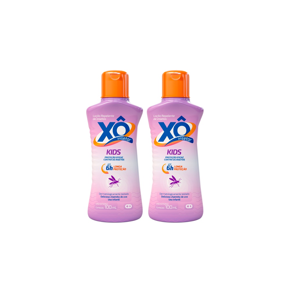 Repelente Xô Inseto Infantil KIDS! 100ML 2 Unidades