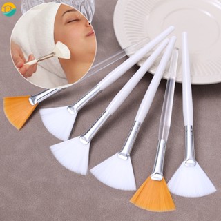 3Pcs Prática Escova Facial Em Forma De Leque De Máscara Portátil Flexível Suave Ferramentas Cosméticas Para Meninas Artefato De Cuidados Com A Pele