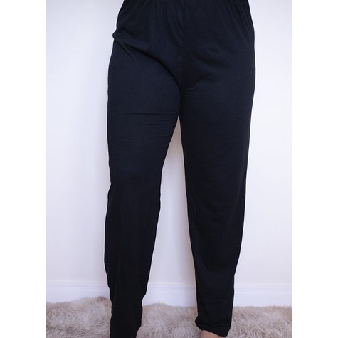 Calça Pijama Plus Size Em Malha 100% Algodão em Oferta na Shopee