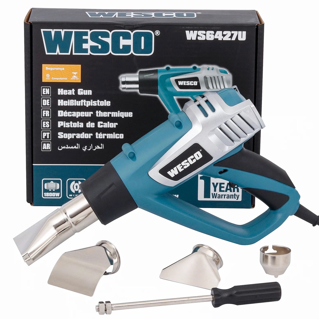 Soprador Térmico 3 Temperatura 550C 2000W WS6427 Wesco - Home & Living