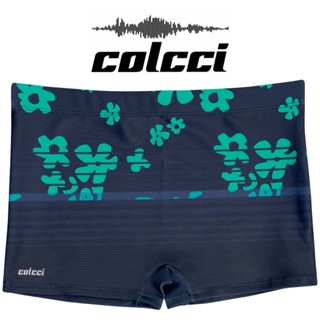 Sunga Colcci Boxer Box Forrada Estampa Floral com Cordao de Regulagem Masculina FPS 50+ Moda Praia