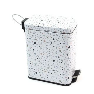 Lixeira Retangular de Metal com Pedal Granilite 5l - Oikos em Oferta na Shopee