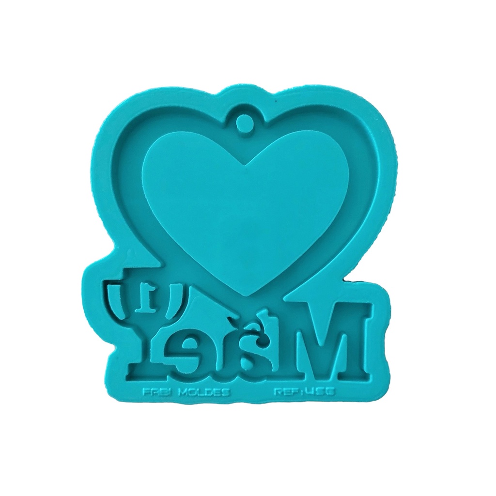 Molde Silicone Resina Mãe coração Troféu nº1 Chaveiro R-456 em Oferta na Shopee