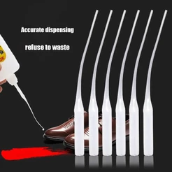 Aplicador De Precisão Gotas De Bico Não Adesivo Micro De Cola Manual 100Pcs Transparentes Adequadas Para 401 E 502