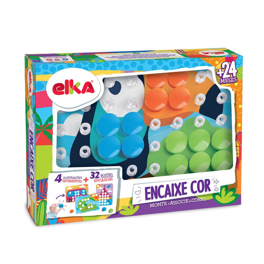 Jogo Encaixe Cor Monte e Associe as Cores - Elka em Oferta na Shopee