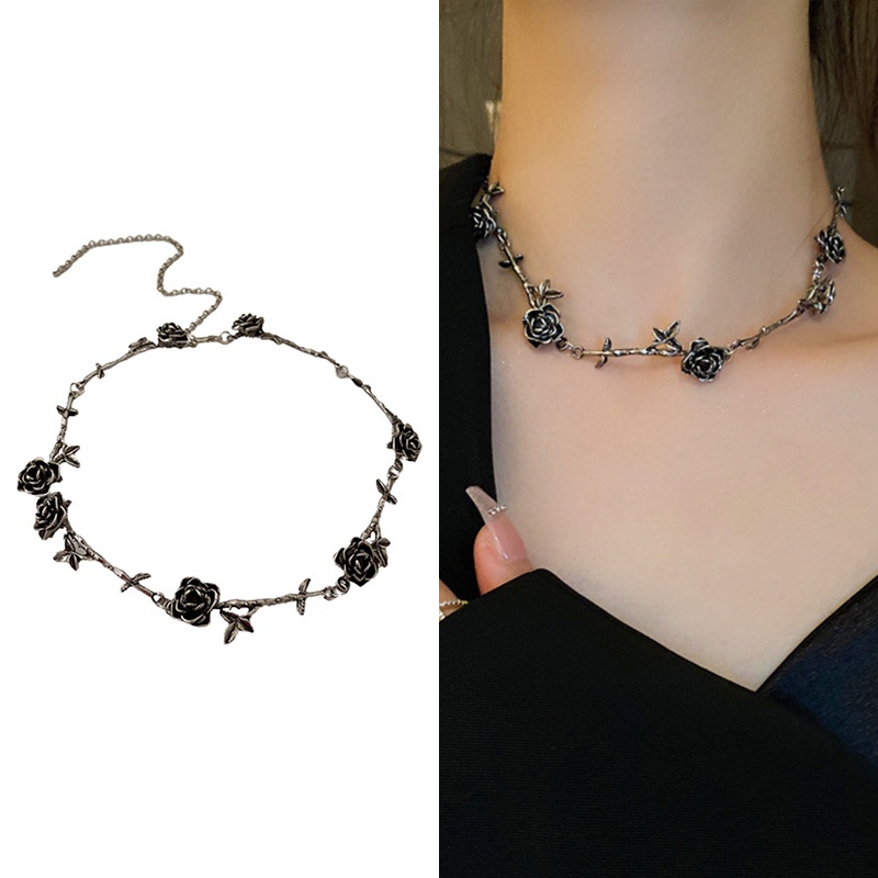 Design Europeu Americano Sense Camellia Flower Deixa Colar De Moda Retro Trendy Classy em Oferta na Shopee