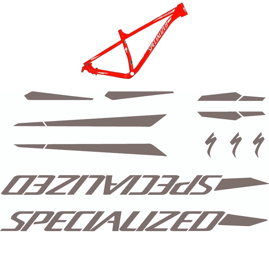 Adesivo Specialized + S para Bicicleta Mountain Bike Quadro