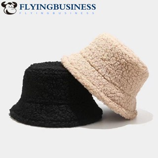 Flyingbusines Chapéu Bucket De Cor Lisa De Pelúcia Para Outono/Inverno