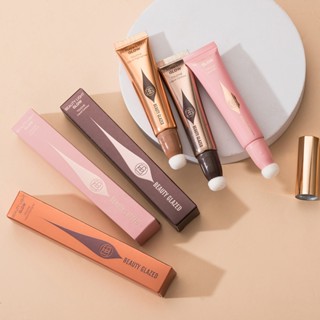 Destacador De Contorno Líquido Blush Natural Leve Caneta De Maquiagem Multifuncional De Longa Duração Com Aplicador De Almofada