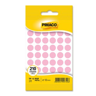 Etiqueta adesiva TP12 rosa pastel Pimaco