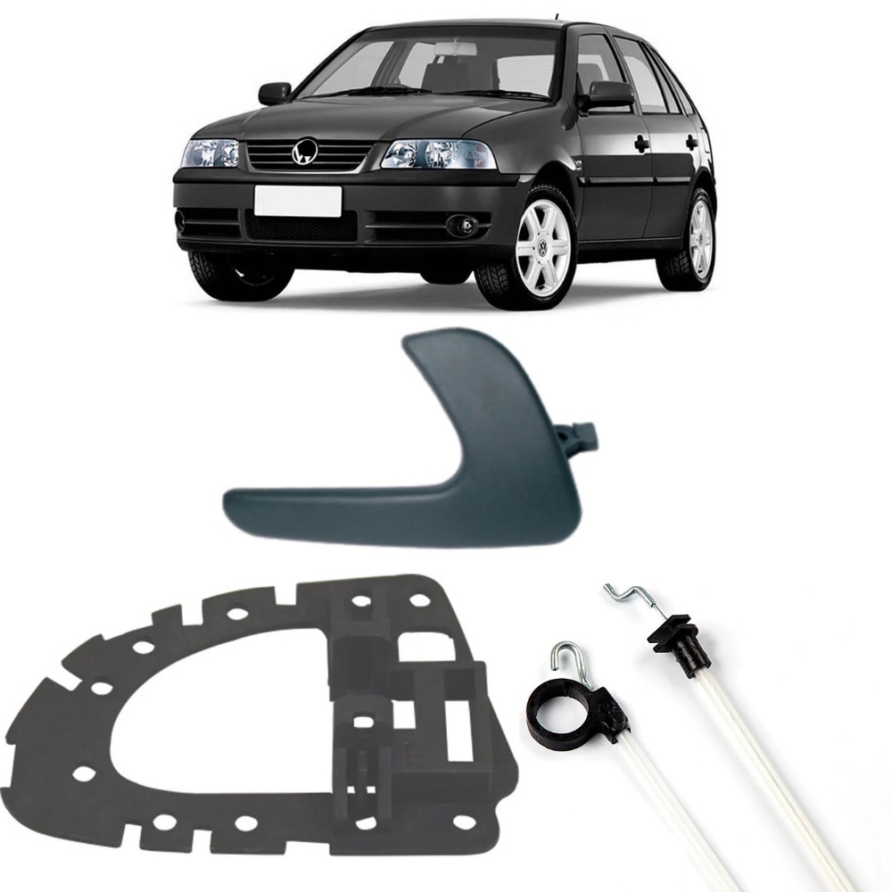Kit Cabo Aciona Suporte Maçaneta Dianteira Direita Gol G3 De 1994 A 2005