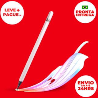 Caneta Touch Screen Ponta Fina Desenho 2 Em 1 Android Apple Tablet Smartphone
